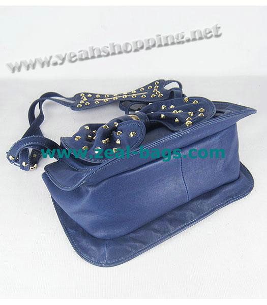 Cheap 3.1 Phillip Lim Edie Bow Studded Bag Blue Replica - Click Image to Close